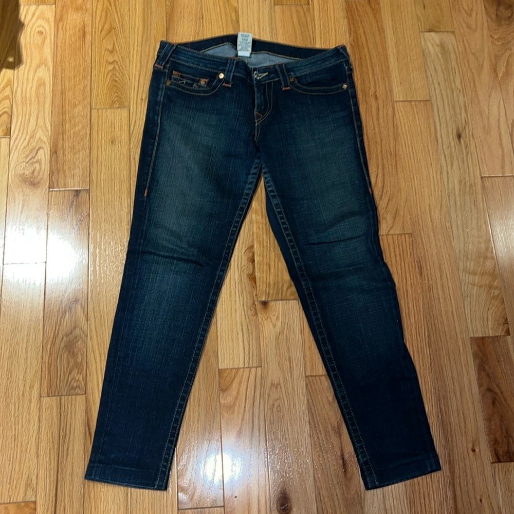 True Religion medium rise skinny jeans size 31